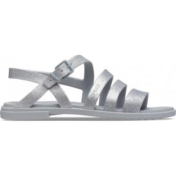 Sandale Crocs Tulum Glitter Sandal Gri - Silver Glitter
