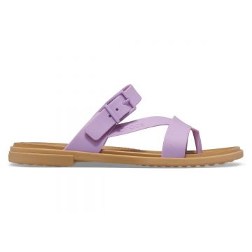 Sandale Crocs Tulum Toe Post Sandal Mov - Orchid