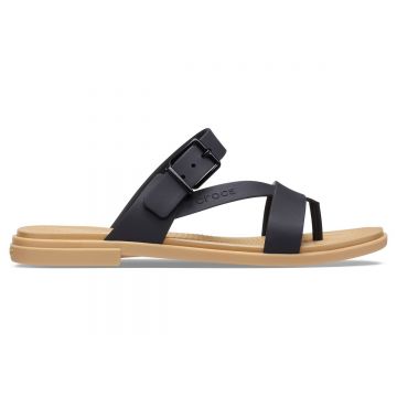 Sandale Crocs Tulum Toe Post Sandal Negru - Black/Tan