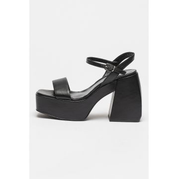 Sandale de piele cu toc inalt Fantine