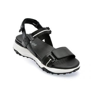 Sandale GEOX negre, D35TBB, din piele naturala