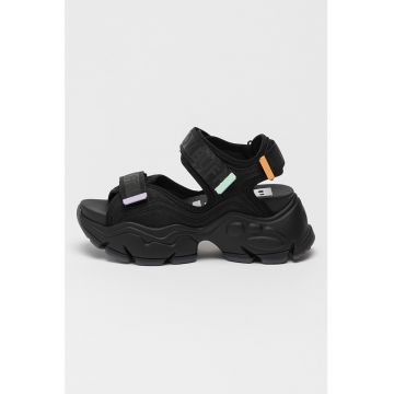 Sandale wedge cu velcro Binary