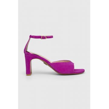 Baldowski sandale din piele intoarsa culoarea violet