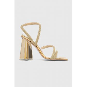 Chiara Ferragni sandale CF3136_005 culoarea auriu, CF STAR HEEL 100