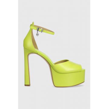 MICHAEL Michael Kors sandale de piele Martina culoarea verde, 40S3MTHP1L