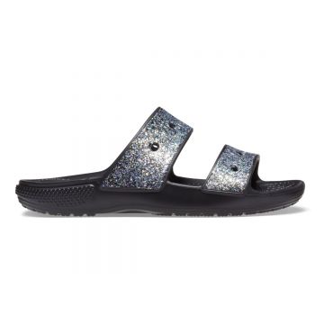 Sandale Crocs Classic Glitter Sandal Kids Negru - Black/Multi