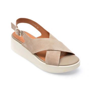 Sandale GEOX gri, D15MPB, din piele intoarsa