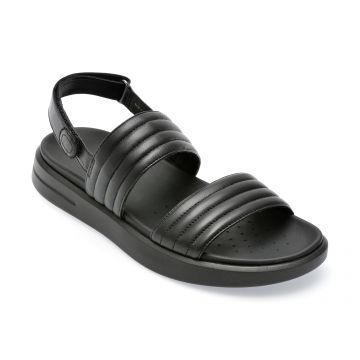 Sandale GEOX negre, D35PAA, din piele naturala