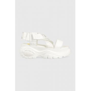 Buffalo sandale Classic Snd femei, culoarea alb, cu platforma, 1533301