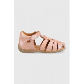 Froddo sandale din piele pentru copii culoarea roz
