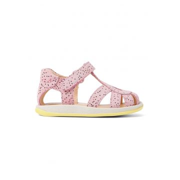 Sandale din piele intoarsa cu inchidere velcro