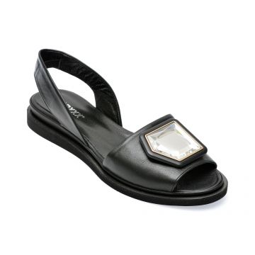 Sandale GRYXX negre, 552030, din piele naturala