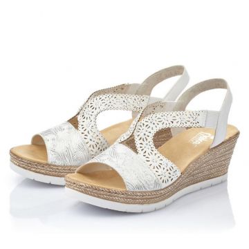 Sandale Rieker 61916-80 alb