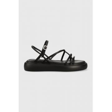 Vagabond sandale de piele Blenda femei, culoarea negru, cu platforma, 5519.801.20