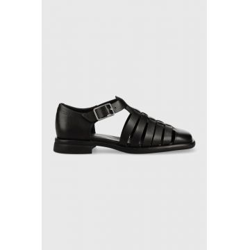 Vagabond Shoemakers sandale de piele BRITTIE femei, culoarea negru, 5551.201.20
