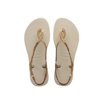 Havaianas sandale LUNA SPARKLE femei, culoarea auriu, 4148065.0121