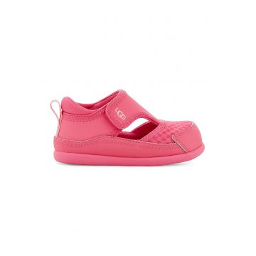Sandale cu insertii textile si velcro Delta