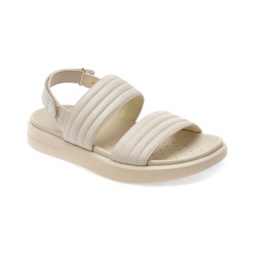 Sandale GEOX bej, D35PAA, din piele naturala