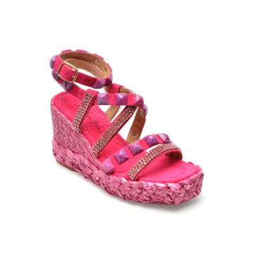 Sandale ALMA EN PENA fucsia, 518, din piele intoarsa Sandale ALMA EN PENA fucsia, 518, din piele intoarsa