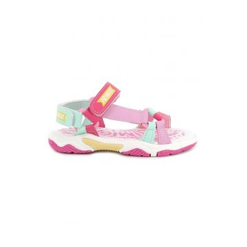 Sandale de piele ecologica cu velcro