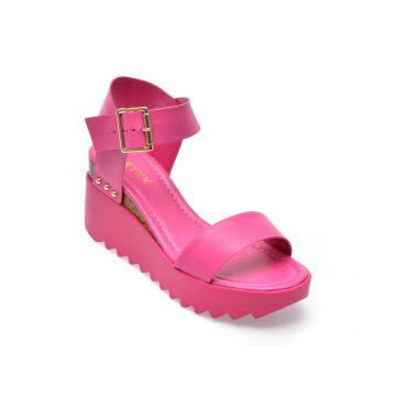 Sandale GRYXX fucsia, 338801, din piele naturala