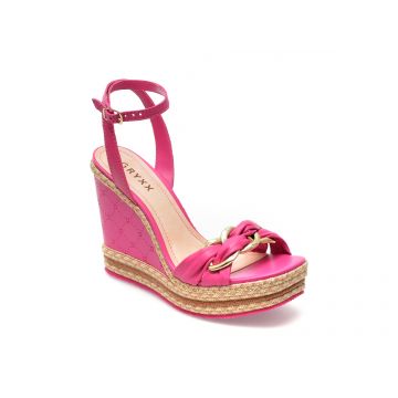 Sandale GRYXX fucsia, 341521, din piele naturala