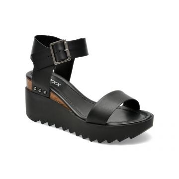 Sandale GRYXX negre, 338801, din piele naturala