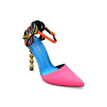 Sandale KAT MACONIE FOR EPICA fucsia, EZILI, din piele naturala