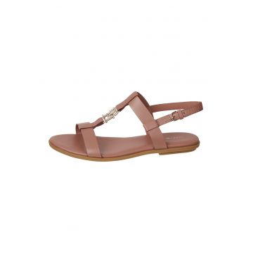 Sandale slingback de piele