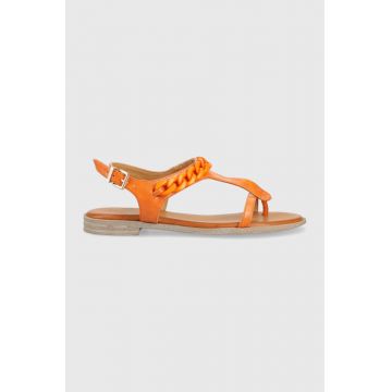 Mustang sandale femei, culoarea portocaliu, 1388809