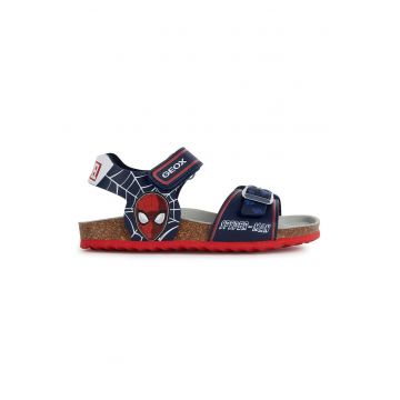 Sandale cu velcro si Spider Man