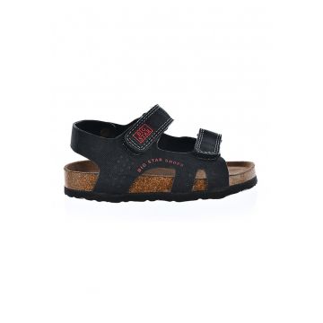 Sandale de piele ecologica cu velcro