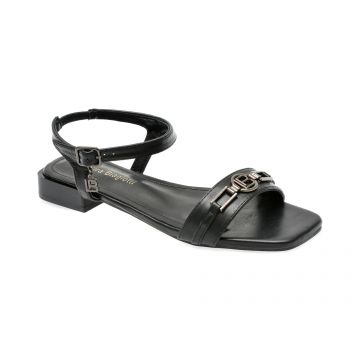 Sandale LAURA BIAGIOTTI negre, 8051, din piele ecologica