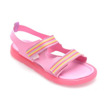 Sandale PAMPILI roz, 697005, din piele ecologica