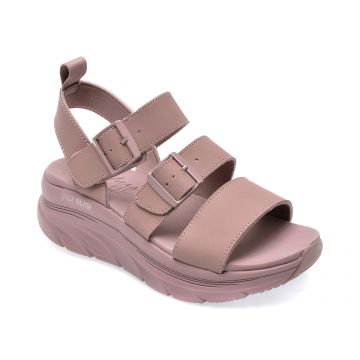 Sandale SKECHERS mov, D LUX WALKER, din piele ecologica