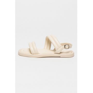 Sandale slingback de piele ecologica