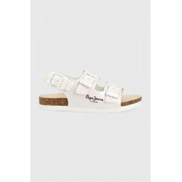 Pepe Jeans sandale copii culoarea alb