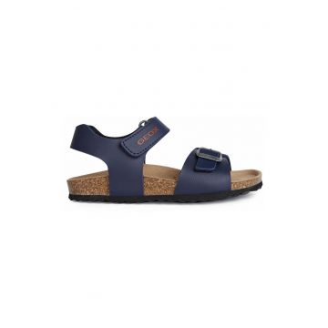 Sandale de piele ecologica cu barete cu velcro