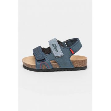 Sandale de piele ecologica cu velcro