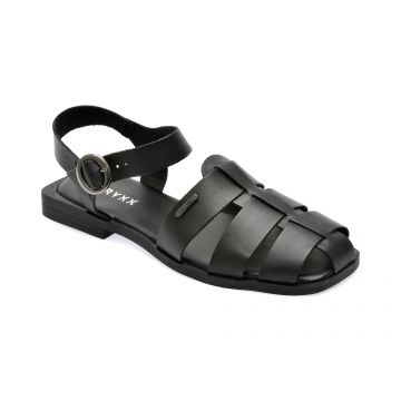 Sandale GRYXX negre, 336822, din piele naturala