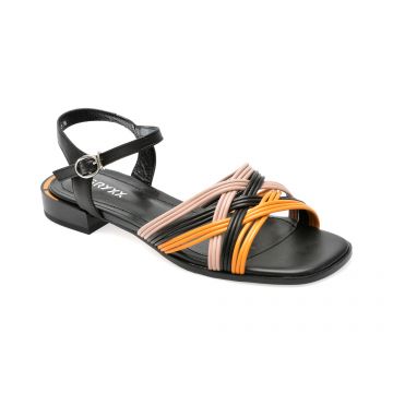 Sandale GRYXX negre, 47301L, din piele naturala