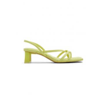 Sandale slingback de piele ecologica Minima