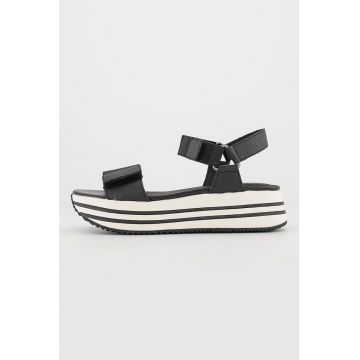 Sandale din piele cu talpa flatform Kency