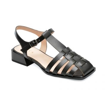 Sandale EPICA negre, E11120H, din piele naturala