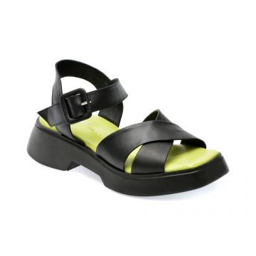 Sandale GRYXX negre, 4549890, din piele naturala