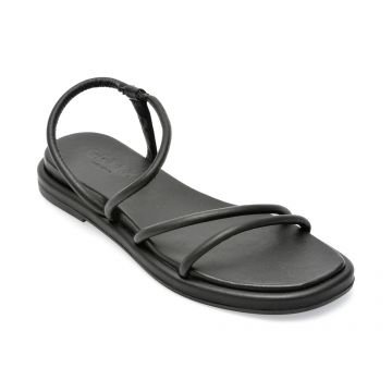 Sandale GRYXX negre, PF3066, din piele naturala