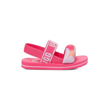 Sandale slingback de material textil Zuma