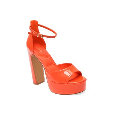 Sandale ALDO portocalii, NISSA820, din piele ecologica