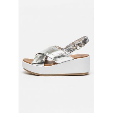 Sandale wedge de piele Johana