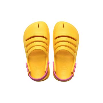 Havaianas sandale copii CLOG culoarea galben